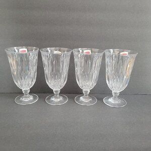 Fostoria Kimberly 24% Lead Crystal Water Goblets Set Of 4